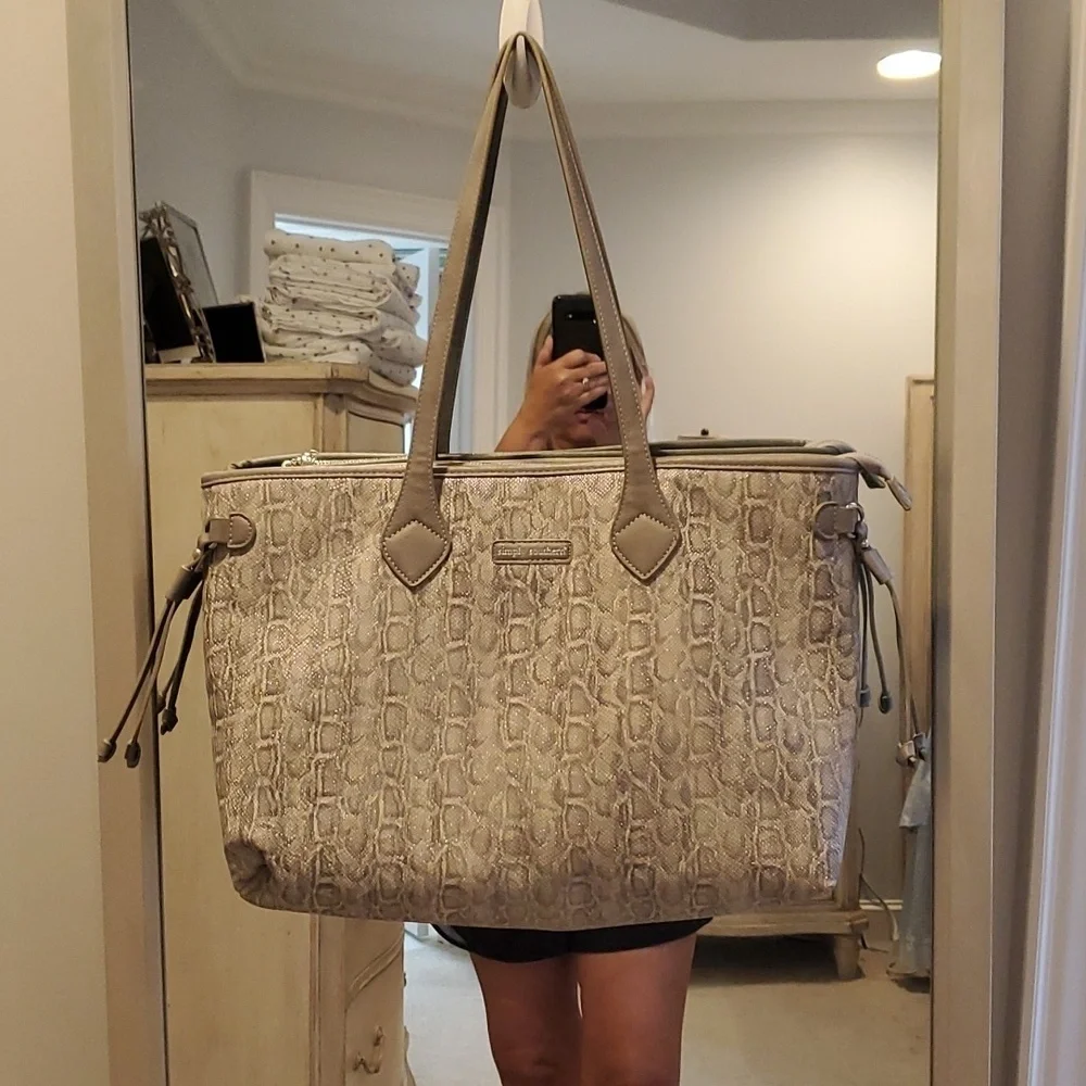 Simply Southern Snake Print Tote Bag (37)